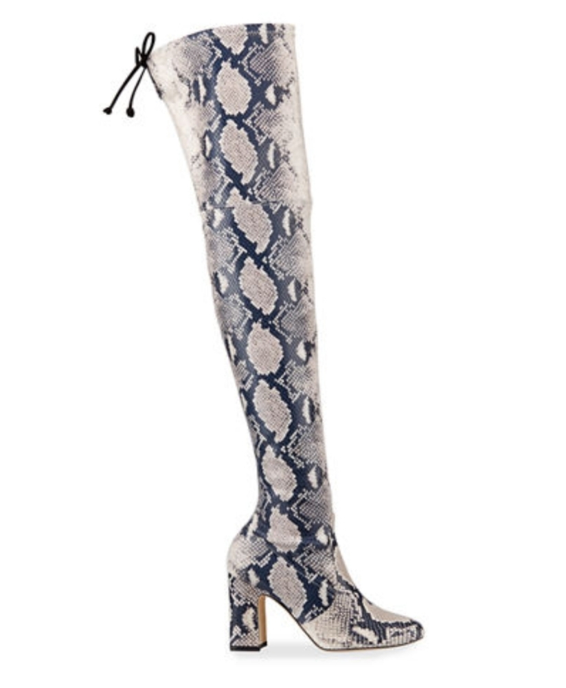 Stuart Weitzman Otk Boots Snake Print - image 3